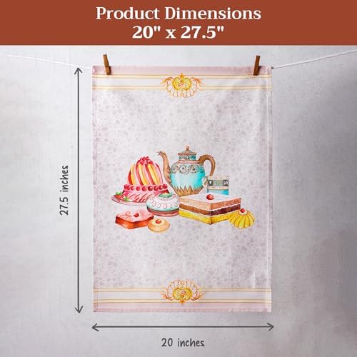 Maison d' Hermine Kitchen Towels Set of 3 100% Combed Cotton 27.50"x20" - Image 5