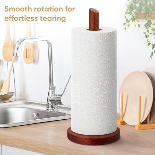 Kaishun Wooden Paper Towel Holder Countertop - Image 4