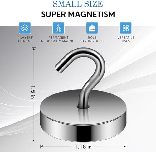 Neosmuk Magnetic Hooks Steel Tube Design - Image 6