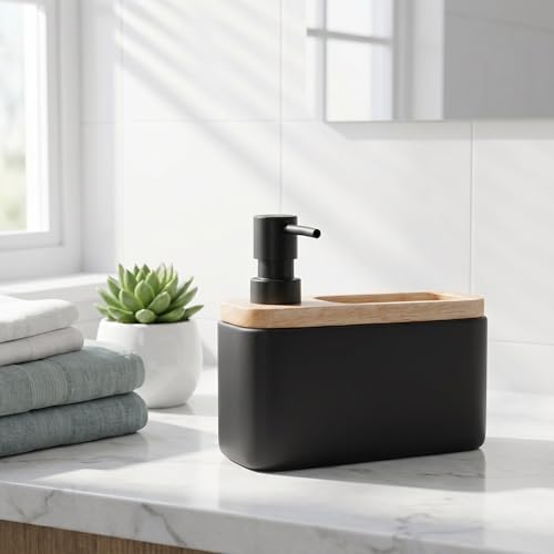 RQYIXI 2-in-1 Ceramic Soap Dispenser - Image 2