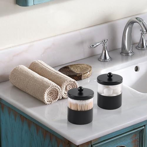 Gaussra Black Apothecary Jar, Bathroom Jar - Image 6