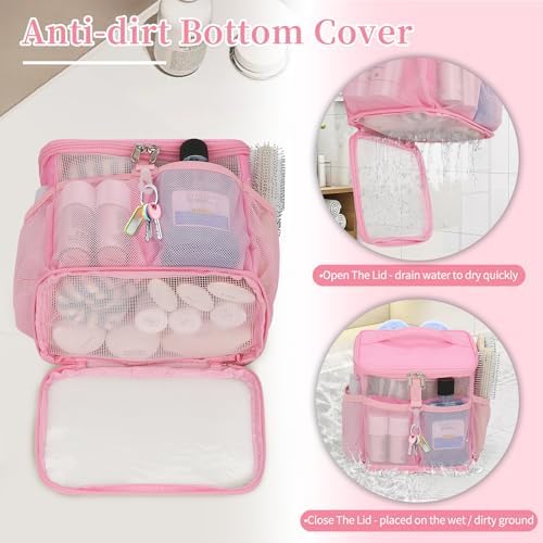 CUBETASTIC Shower Caddy Portable Mesh Shower Tote - Image 5