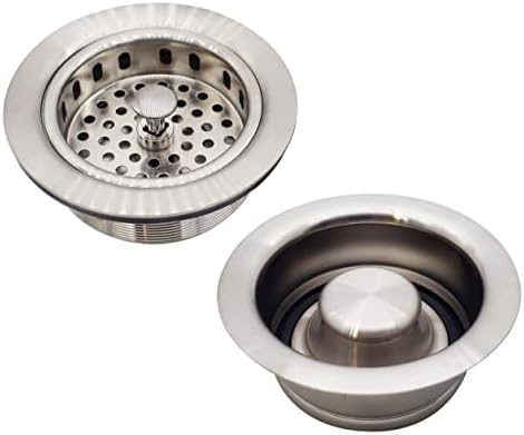 Westbrass A2165-07 4-1/4" OD Post Style Large Kitchen Basket Strainer by Westbrass