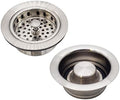 Westbrass A2165-07 4-1/4" OD Post Style Large Kitchen Basket Strainer by Westbrass
