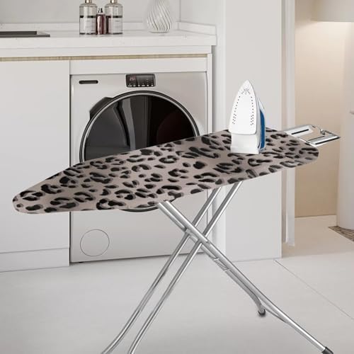Black Leopard Print Ironing Board Pad and Cover Standard Ironing Board Cover - Image 2