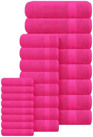 GLAMBURG Ultra Soft 24-Piece Towel Set - Image 3