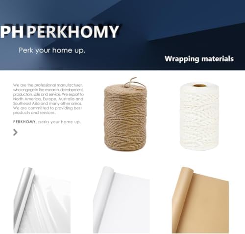 PerkHomy Folio Clear Cellophane Wrap Roll 32" x 50' Folded 3 Mil Thick - Image 7