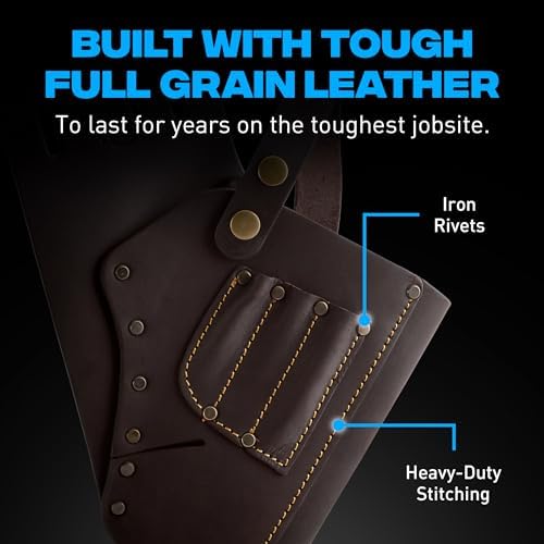OX Tools Leather Tool Holsters & Pouches – Hammer, Tape Measure, Utility & - Image 3