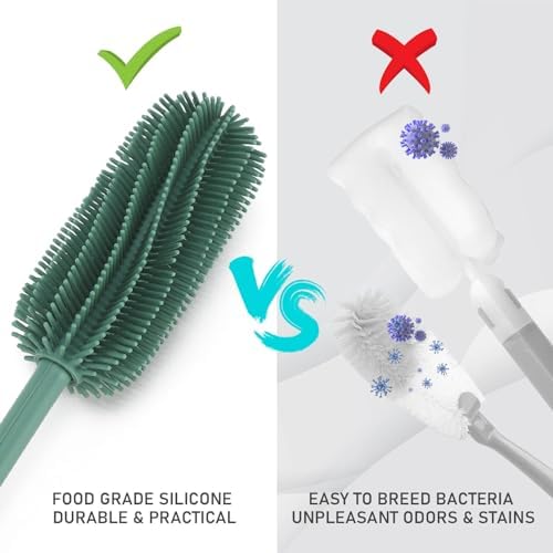 Silicone Bottle Brush, 15.7" Water Bottle Cleaner Brush - Image 5