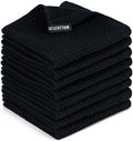 Kitchen Towels 8-Pack Kitchen Dish Cloths, 100% Cotton, 12x12 In by BOOMIBOO