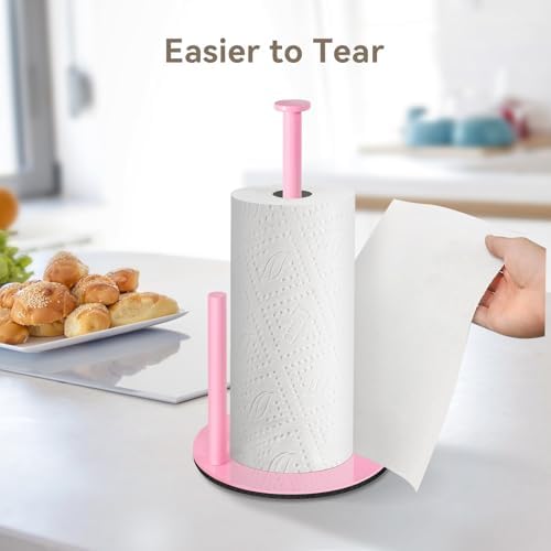 Pink Paper Towel Holder, Stainless Steel, - Image 6