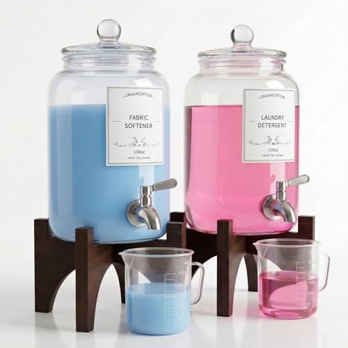Glass Laundry Detergent Dispenser, 108oz by Unknown