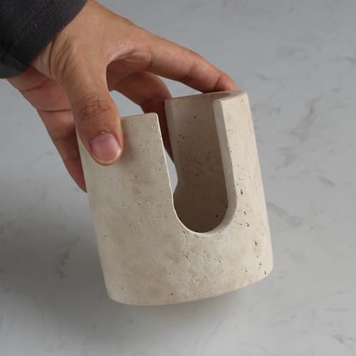 Nawgnail Natural Marble Travertine Sponge Holder - Image 2
