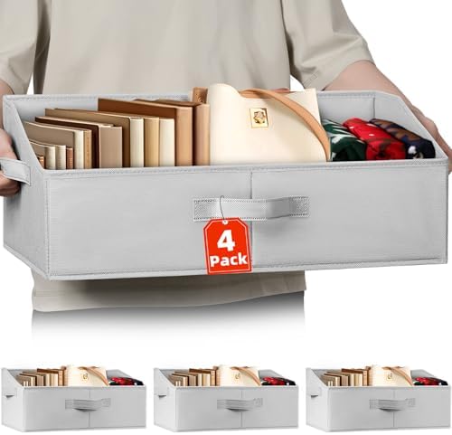 Extra Large Closet Organizers Bins 4 Pack by Criusia