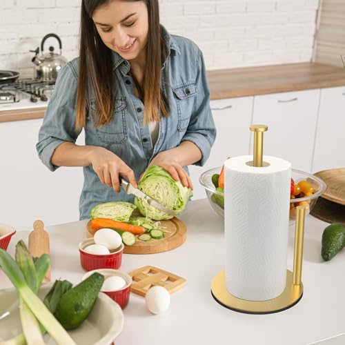 Gold Paper Towel Holder, Stainless Steel, - Image 3