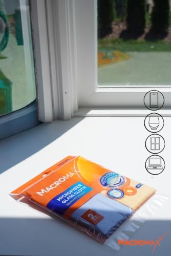 Macro Max Microfiber Glass Cloths 50 Pack, Streak Free Window - Image 2