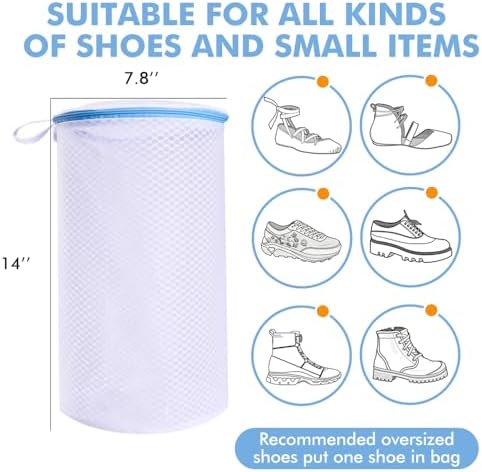 2 Pack Shoes Wash Bags, Shoe Washing Machine Bag, shoe laundry bag - Image 2