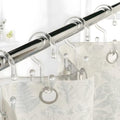 Bathway Clear Plastic Shower Curtain Hooks, 24 Double Shower Curtain Rings by Bathway