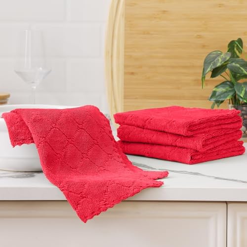 Homaxy 12 Pack Super Soft Absorbent Dish Cloths - Image 7