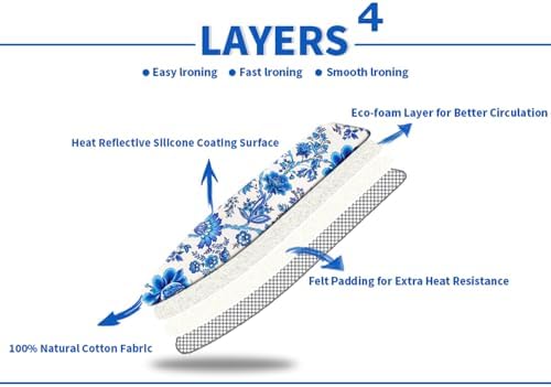 Ironing Board Cover and Pad 15x54 Inch Standard Ironing Board Cover - Image 2
