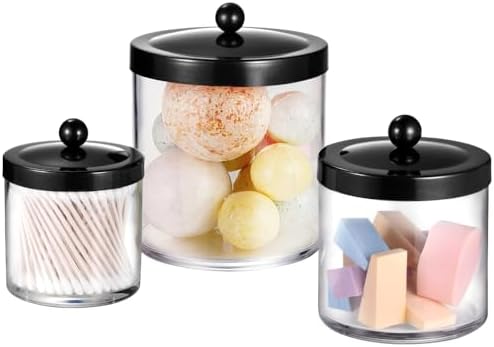 SheeChung 3Pack Large Plastic Apothecary Jars by SheeChung