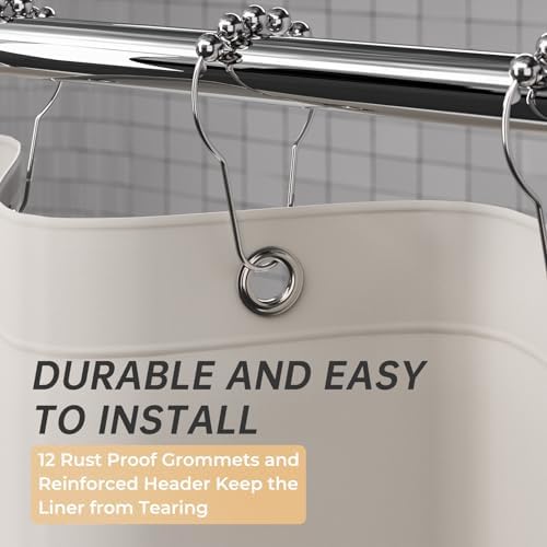 AmazerBath Thick PEVA Shower Curtain - Image 5