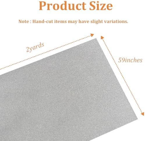 59" x 2 Yards Silver Thermal Heat-Resistant Fabric by The Yard - Image 2