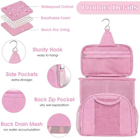 Attmu Mesh Shower Caddy Portable Dorm Room Essentials, Toiletry Tote Bag - Image 4