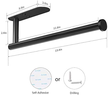 VAEHOLD Adhesive Paper Towel Holder Under Cabinet Wall Mount - Image 7