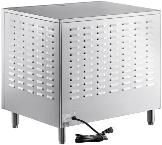 Double Deck Countertop Pizza Oven, 18-Inch, 2 Independent Chambers, Stainless Steel, 3200W Electric, 28x23.25x26.38 Inches, Commercial Bakery
