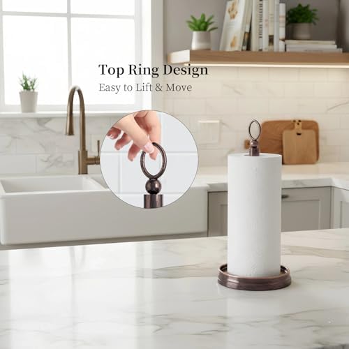 KASUNTO Paper Towel Holder Countertop Standing Paper Roll Holder, Paper Towel - Image 2