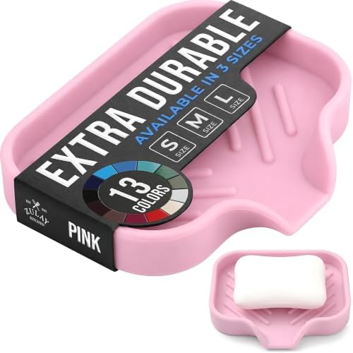 Zulay Kitchen Small Silicone Sponge Holder – Space-Saving Sink Organizer Tray by ZulayKitchen