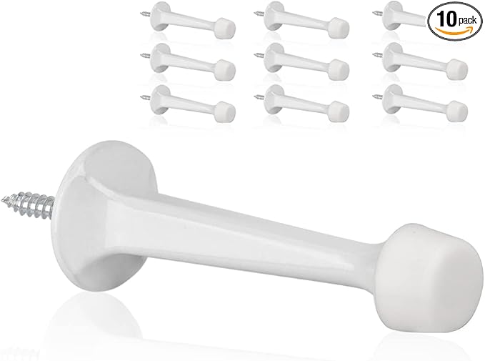 10 Pack Solid Rigid Door Stops by KOVOSCH