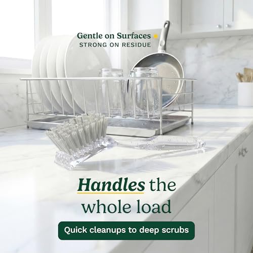 Cuisinart Dish Brush with Handle, 2 Pack, Firm Bristles - Image 4