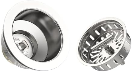KONE 3-1/2 Inch Kitchen Sink Drain Strainer Assembly Made by All Stainless Steel - Image 4