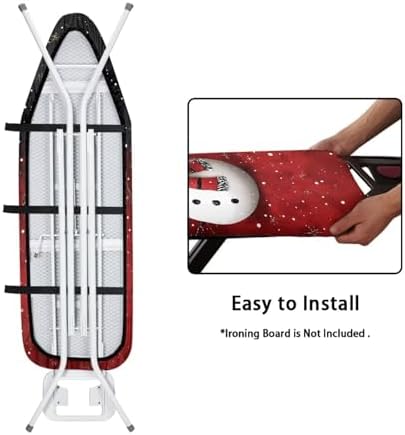 Iron Board Cover Christmas Snowman Design Soft Ironing Board Cover Christmas - Image 4