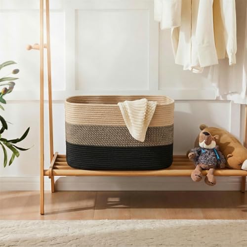 Artfeel Blanket Basket, Rectangle Woven Baskets - Image 4