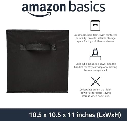 Amazon Basics Collapsible Fabric Storage Bins Organizer - Image 2