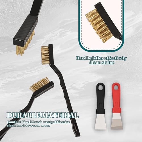 24 Pcs Mini Brass Brush Set, Brass Scratch Brush - Image 7