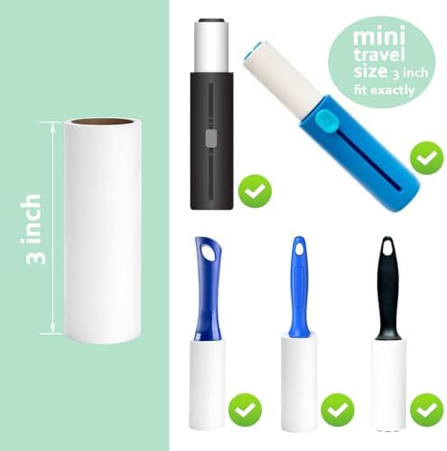 3 inch Mini Lint Roller Refills Compatible - Image 2