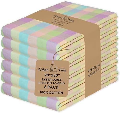 Urban Villa Kitchen Towels Cotton Dish Towels 20”x30” Easter by CottonTrends