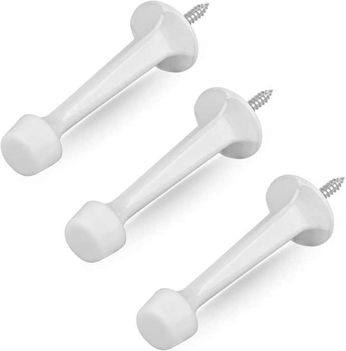 HOMOTEK 3 Pack Heavy Duty Solid Rigid Door Stop by HOMOTEK