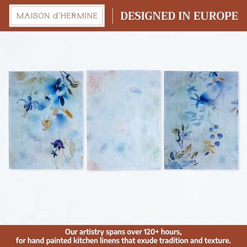 Maison d' Hermine Kitchen Towels Set of 3 Reusable 100% Cotton 27.50" x 20" - Image 2