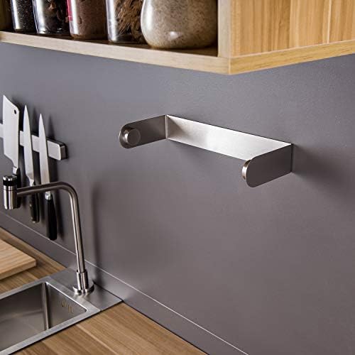 ZUNTO Paper Towel Holder Under Cabinet, Self Adhesive Paper Roll Rack - Image 6