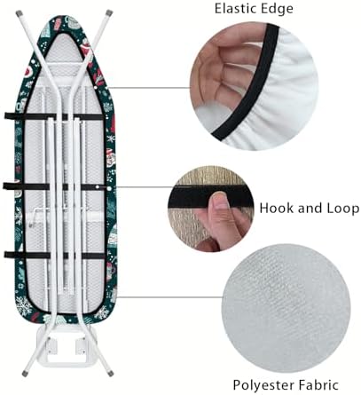Nuxovilar Winter Hats Mittens Ironing Board Cover 15x54 Polyester - Image 5