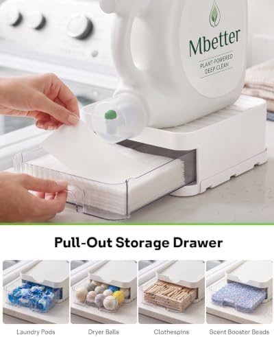 3-in-1 Laundry Detergent Holder + Storage Drawer + Drip Tray - Image 3