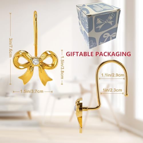 Bow Shower Curtain Hooks - Image 4