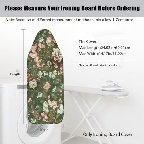 Floral Ironing Board Cover for Iron Pad Protector Small Table Top Ironing Board - Image 7