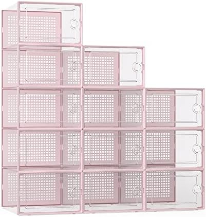 Kuject X-Large Shoe Storage Boxes 12 Pack by Kuject