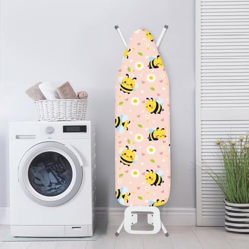 Bee Daisy Print Ironing Board Cover 15x48 Ironing Board Cover, Resist Scorching - Image 4